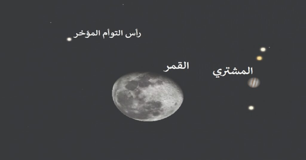 Qatar sky today : ചന്ദ്രനും വ്യാഴവും ഒരേ രേഖയിൽ; ഇന്ന് ഖത്തറിൽ മനോഹര ആകാശദൃശ്യം 1 QATAR MOON