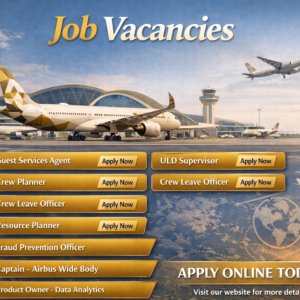 Etihad Airways Careers 2026 | Abu Dhabi:Apply for the latest vacancies