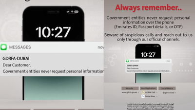 Dubai Immigration Warns Against Scams;ഫോൺ വഴി എമിറേറ്റ്സ് ഐഡിയും OTPയും ചോദിച്ചാൽ സൂക്ഷിക്കുക! ദുബായ് ഇമിഗ്രേഷൻ കർശന മുന്നറിയിപ്പ് 1 273839