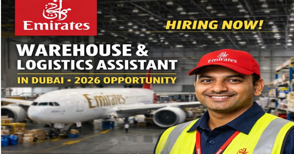 Emirates Hiring Warehouse & Logistics Assistant in Dubai – Complete Career Guide for 2026 1 JOBS 4