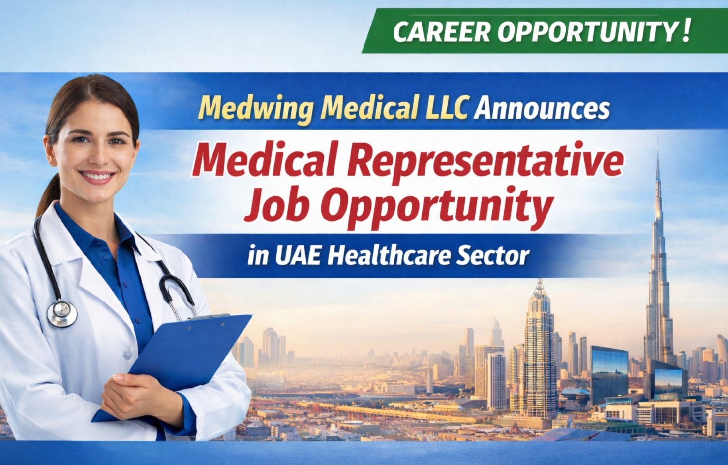 Medwing Medical LLC Announces Medical Representative Job Opportunity in ...