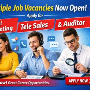 Digital marketing tele sales and internal auditor job vacancies announced apply now