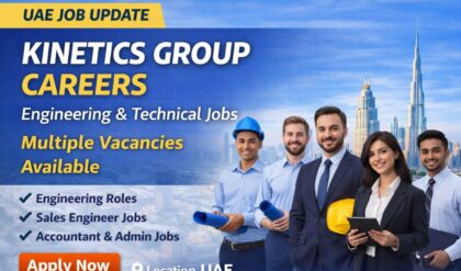 The Kinetics Group career opportunities announcement in UAE engineering and technical sector