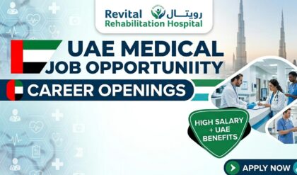 Revital Rehabilitation Hospital UAE job vacancies for doctors and healthcare professionals