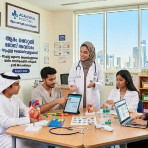 Adam Vital Hospital UAE job vacancies 2026 for specialist doctors in multiple departments including cardiology pediatrics dermatology and general medicine