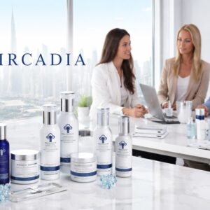 Circadia SAMENA skincare products and team in Dubai showcasing advanced dermatology solutions and career opportunities in UAE