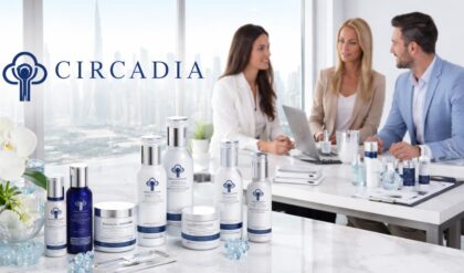Circadia SAMENA skincare products and team in Dubai showcasing advanced dermatology solutions and career opportunities in UAE