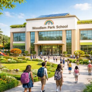 Woodlem Park School UAE campus representing job vacancies for admin HR and admission officer roles 2026