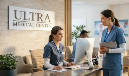 Ultra Medical Center Al Ain exterior view with modern healthcare facility design