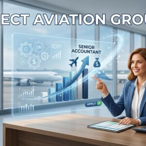 “UAE job vacancy announcement for ECT Aviation Group in Sharjah hiring Senior Accountant. Includes eligibility requirements such as Finance/Accounting degree, 4–7 years experience, IFRS/GAAP knowledge, ERP and Excel skills. Apply now details highlighted.”