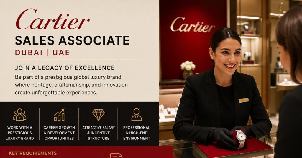 Sales Associate Job in Dubai 2026 | Cartier Careers UAE Luxury Retail Opportunity 1 CARIER