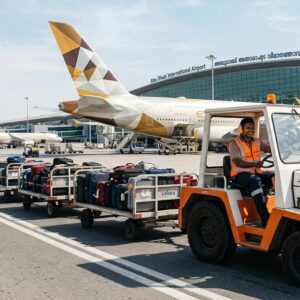 Velora hiring Loader Drivers for airport ground handling and cargo operations at Abu Dhabi Airport for candidates with a valid UAE driving license.