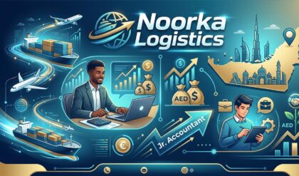 Noorka Logistics Junior Accountant job opportunity in Dubai UAE finance and logistics sector.