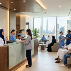 Life Medical Centres UAE recruitment announcement featuring healthcare and administrative job vacancies for doctors, nurses, and clinic management roles in Dubai.