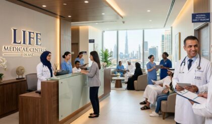 Life Medical Centres UAE recruitment announcement featuring healthcare and administrative job vacancies for doctors, nurses, and clinic management roles in Dubai.
