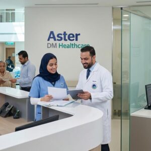 Aster DM Healthcare UAE recruitment 2026 announcement featuring nursing, healthcare, management, and hospital job vacancies in Dubai and across the UAE.
