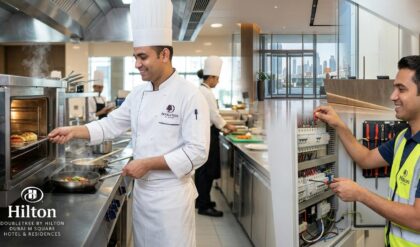 DoubleTree by Hilton Dubai M Square Hotel latest UAE hotel job vacancies for chef electrician and kitchen technician positions in Dubai