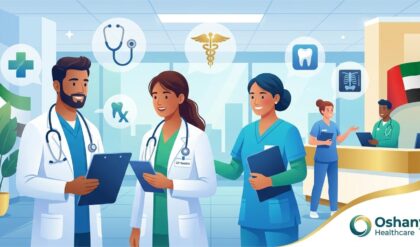 Oshanya Healthcare UAE recruitment for medical professionals including dentists, radiologists, and specialists