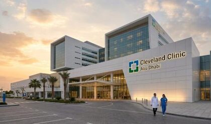 Healthcare professionals working at Cleveland Clinic Abu Dhabi, one of the UAE’s leading hospitals offering world-class medical careers and healthcare job opportunities.