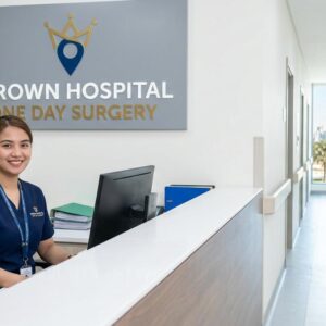 Open interview at Crown Hospital One Day Surgery Abu Dhabi for Front Desk Staff, Patient Coordinators, Drivers, and Infection Control Nurses in June 2026.