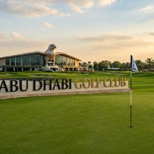 Employees and golfers at Abu Dhabi Golf Club enjoying world-class golf facilities and professional hospitality services at a premier leisure destination in Abu Dhabi, UAE.