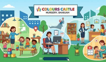 Colours Castle Nursery Sharjah hiring teachers, nurses, admin supervisors, and nursery managers for multiple vacancies in UAE.
