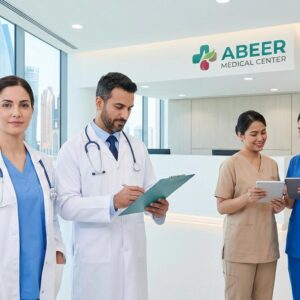 Healthcare professionals working at Abeer Medical Center Abu Dhabi as part of the latest 2026 recruitment drive.