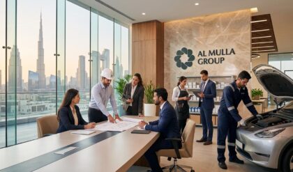 Al Mulla Group UAE recruitment 2026 featuring vacancies for Civil Engineers, EV Technicians, Assistant Storekeepers, and other job opportunities.