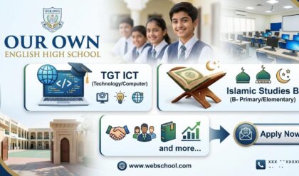 Teacher recruitment opportunity at Our Own English High School – Al Ain, UAE with immediate vacancies for Kindergarten, ICT, Physical Education, and Islamic Studies teachers.