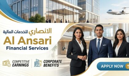 Corporate Relationship Executive career opportunity at Al Ansari Financial Services in the UAE with a professional business and financial services workplace setting.