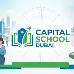 School Accountant job opportunity at Capital School Dubai with a professional educational campus and finance office setting.
