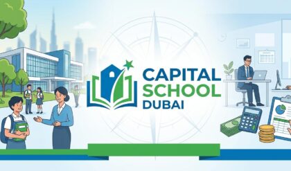 School Accountant job opportunity at Capital School Dubai with a professional educational campus and finance office setting.
