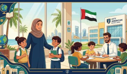 City American School Ajman campus highlighting teaching career opportunities for the 2026–2027 academic year.