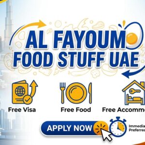 Employees working in a food distribution warehouse with packaged egg products ready for delivery across the UAE.