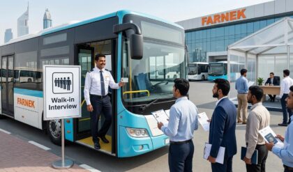 Farnek Services LLC walk-in interview for Heavy Bus Driver jobs in Dubai UAE June 2026