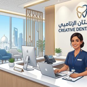 Creative Dental Center Careers 2026 Receptionist job vacancy in Abu Dhabi UAE dental clinic.