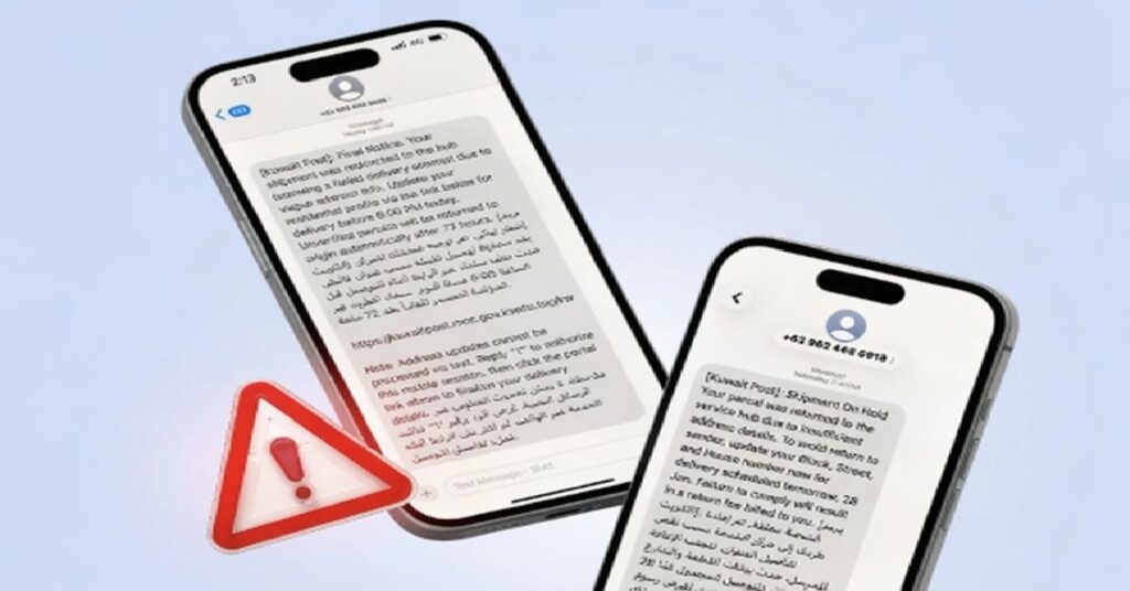Kuwait parcel delivery scam : പാഴ്സൽ ഡെലിവറി സന്ദേശം വന്നോ? ക്ലിക്ക് ചെയ്യുന്നതിന് മുമ്പ് ഇത് വായിക്കൂ; മുന്നറിയിപ്പുമായി കുവൈറ്റ് സെൻട്രൽ ബാങ്ക് 1 kuwait saved 1