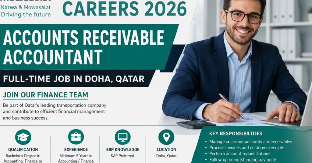 Mowasalat Qatar Careers 2026: Accounts Receivable Accountant Vacancy Announced in Doha | Apply Online 1 2026