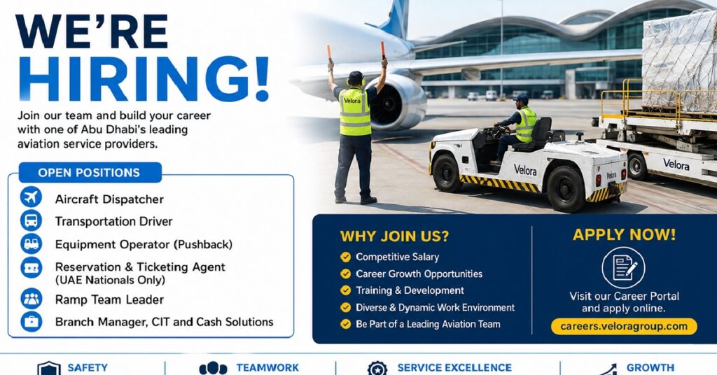 Velora Careers 2026: Exciting Airport and Aviation Job Opportunities Announced in Abu Dhabi 1 VELORA