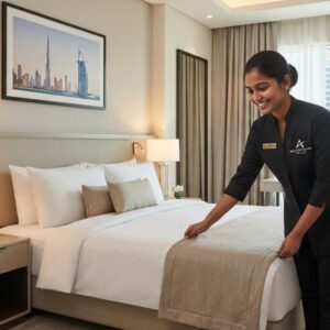Alpha Flight Services UAE L.L.C. Room Attendant job opportunity in the United Arab Emirates hospitality sector.