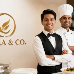 Abela & Co. walk-in interview announcement for Cashier, Waiter, Waitress, and Junior Cook jobs in Dubai.