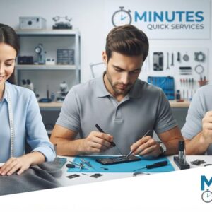 Candidates attending the Minutes Quick Services walk-in interview at Deira City Center Branch for multiple job vacancies in the UAE.