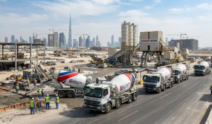 Candidates attending the Emirates Beton walk-in interview in Dubai for workshop, maintenance, and concrete pump operator job vacancies in the UAE ready-mix concrete industry.