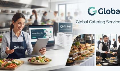 Global Catering Services recruitment banner promoting the Virtual Open Day in Abu Dhabi for Sales Person and Sales Supervisor job opportunities.