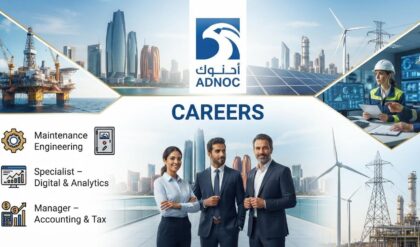 Energy company in UAE hiring for engineering, HSE, finance, digital, project management and operations roles in 2026