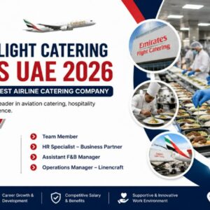 Emirates Flight Catering announces multiple job vacancies in Dubai for HR, culinary, engineering, production, operations, and hospitality professionals.