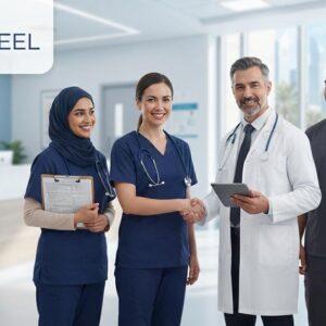 Healthcare professionals and nurses at Burjeel Hospital representing the latest Burjeel Careers 2026 nursing and medical job opportunities in the UAE.