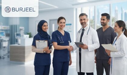 Healthcare professionals and nurses at Burjeel Hospital representing the latest Burjeel Careers 2026 nursing and medical job opportunities in the UAE.