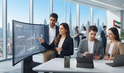 Samsung Electronics office representing Graduate Program 2026 and technology job opportunities in Dubai, UAE.