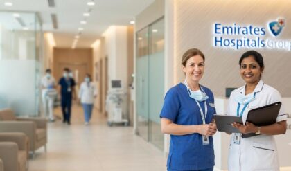Emirates Hospitals Group announces walk-in interviews for Registered Nurses, Assistant Nurses, and Healthcare Assistants in Dubai.